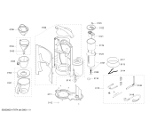 Схема №1 TKA6074 private collection с изображением Крышка для кофеварки (кофемашины) Bosch 00604812