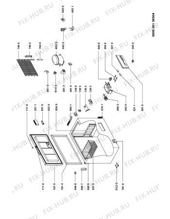 Схема №1 2560 с изображением Фитинг для холодильника Whirlpool 481946279897