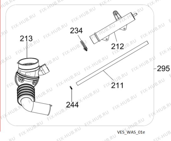 Схема №8 LOS 7010 с изображением Винтик для стиралки Whirlpool 482000019811