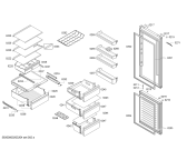 Схема №4 KGN39VI3A, Bosch с изображением Дверь для холодильника Bosch 00716314