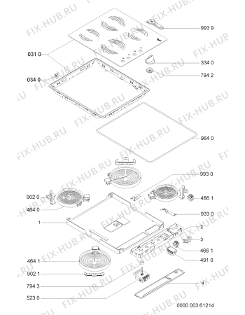 Схема №1 AKM613IX (F091861) с изображением Инструкция по эксплуатации для плиты (духовки) Indesit C00364283