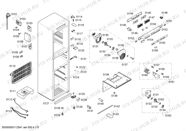 Схема №3 KG33F220 с изображением Панель управления для холодильника Siemens 00440866