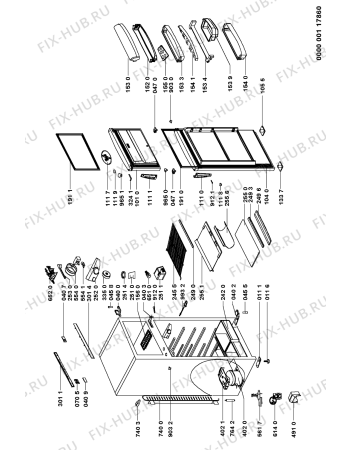 Схема №1 ARC 3670/AL с изображением Уплотнитель (прокладка) для холодильника Whirlpool 481246688652