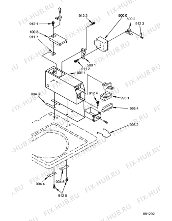 Схема №9 3LSR5233 AWG 348/1 с изображением Зажим для стиральной машины Whirlpool 481932558023