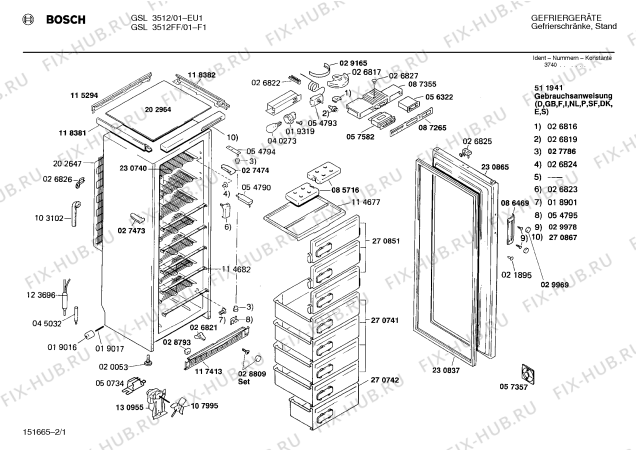 Схема №2 GSL3012 с изображением Панель для холодильника Bosch 00270867