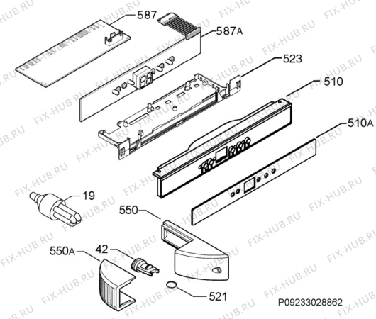 Взрыв-схема холодильника Juno Electrolux JRG94128 - Схема узла Diffusor