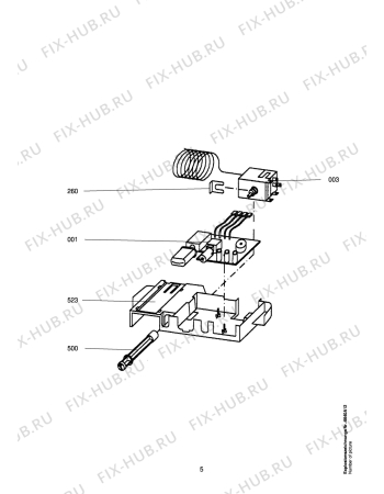 Взрыв-схема холодильника Aeg EU 1180 U - Схема узла Electrical equipment