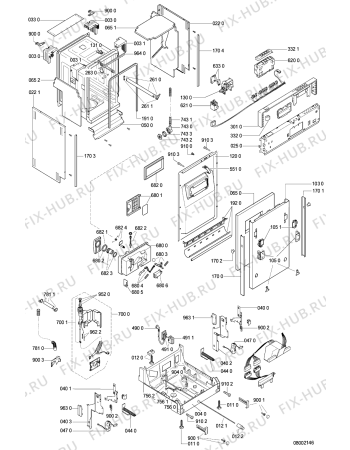 Схема №2 ADG450 (F092020) с изображением Фильтр для электропосудомоечной машины Indesit C00338669