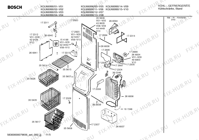 Схема №11 KGU66990 с изображением Внешняя дверь для холодильника Bosch 00241921