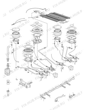 Схема №4 AP1246GWT с изображением Субмодуль для плиты (духовки) DELONGHI 35C4801SDA