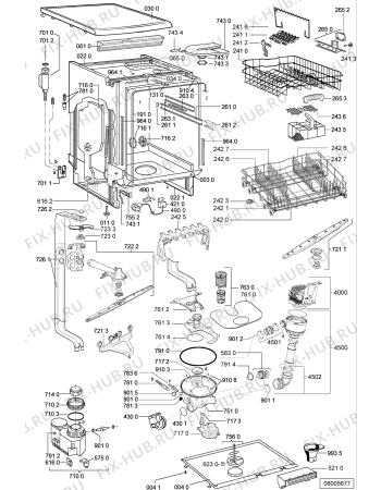 Схема №2 GSF EXCELLENCE PC с изображением Модуль (плата) управления для электропосудомоечной машины Whirlpool 481221838746