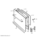 Схема №7 HSG203GNE Bosch с изображением Внешняя дверь для духового шкафа Bosch 00682668
