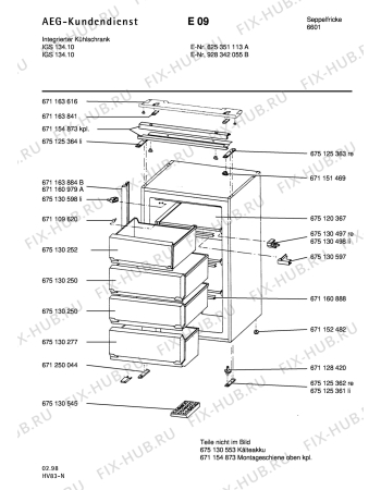 Взрыв-схема холодильника Unknown IGS 134.10/0186227 - Схема узла Section1