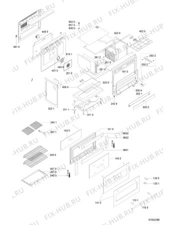 Схема №2 10074217 (F090763) с изображением Тэн для холодильной камеры Indesit C00317831