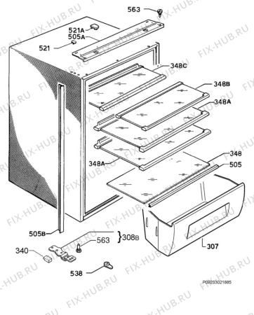 Взрыв-схема холодильника Aeg Electrolux SK78803-6I - Схема узла Housing 001