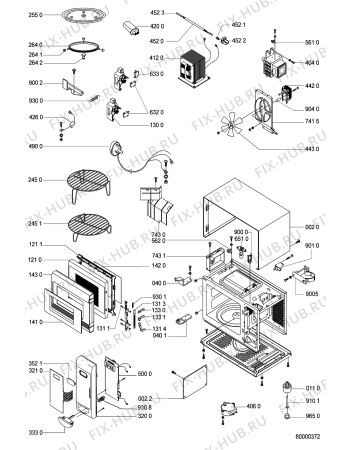 Схема №1 AKL 217/WHITE с изображением Панель управления для микроволновой печи Whirlpool 481245359356