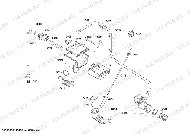 Схема №4 WAE20464BY с изображением Панель управления для стиралки Bosch 00677336