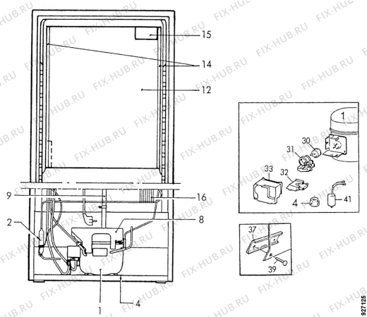 Взрыв-схема холодильника Arthurmartinelux AR3319C - Схема узла Cooling system 017