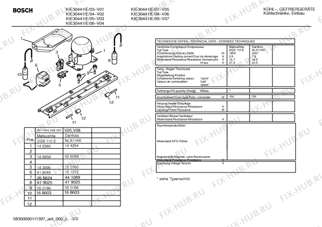 Схема №3 IC191230 с изображением Модуль для холодильника Bosch 00446228