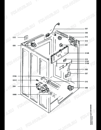 Взрыв-схема стиральной машины Aeg LAV74640 - Схема узла Electrical equipment 268