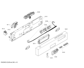 Схема №6 SGD69T05EU с изображением Передняя панель для посудомоечной машины Bosch 00660325