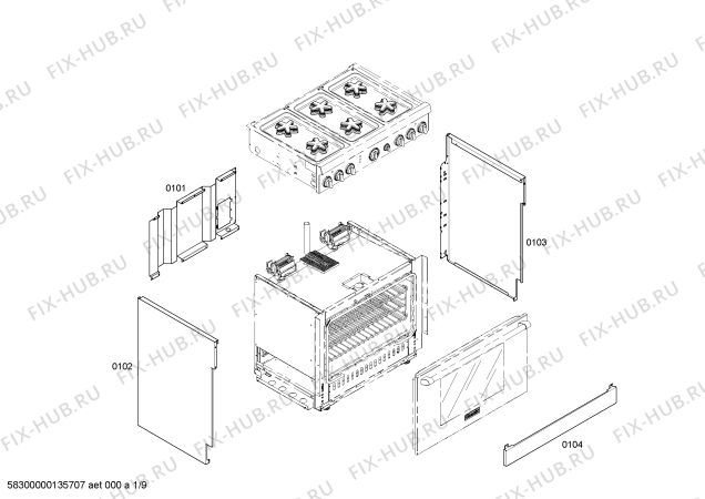 Схема №8 PRD364EDHU Thermador с изображением Панель для электропечи Bosch 00476085