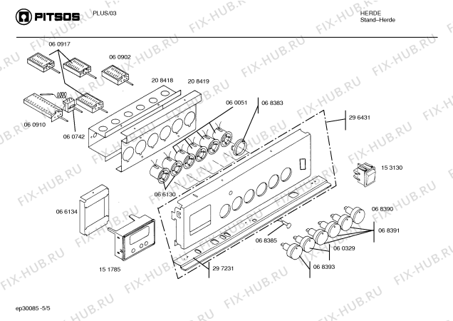 Схема №5 HS60824 с изображением Кольцевой тэн для плиты (духовки) Siemens 00287999