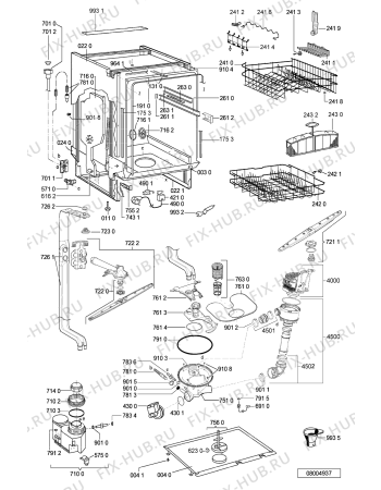 Схема №4 LPA 46 с изображением Блок управления для посудомойки Whirlpool 481221838491