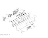 Схема №6 SGD84M32 с изображением Передняя панель для электропосудомоечной машины Bosch 00448975