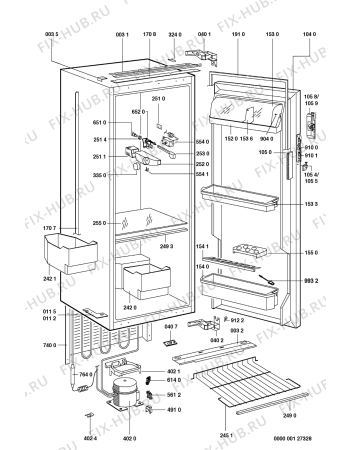 Схема №1 A190N/2 с изображением Компрессор для холодильника Whirlpool 481236038625