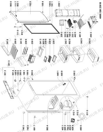 Схема №1 GKN 350 A2+ с изображением Дверца для холодильника Whirlpool 481010595372