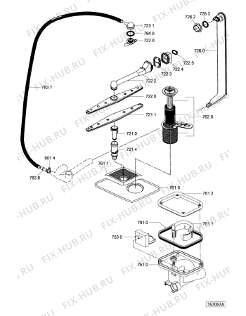 Схема №4 GCI 4733/2 W-SW с изображением Панель для посудомойки Whirlpool 481990501267