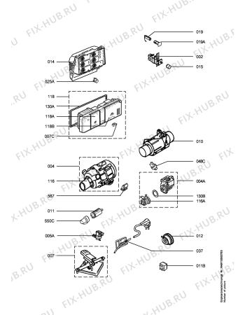 Взрыв-схема посудомоечной машины Electrolux ESI6221W - Схема узла Electrical equipment 268