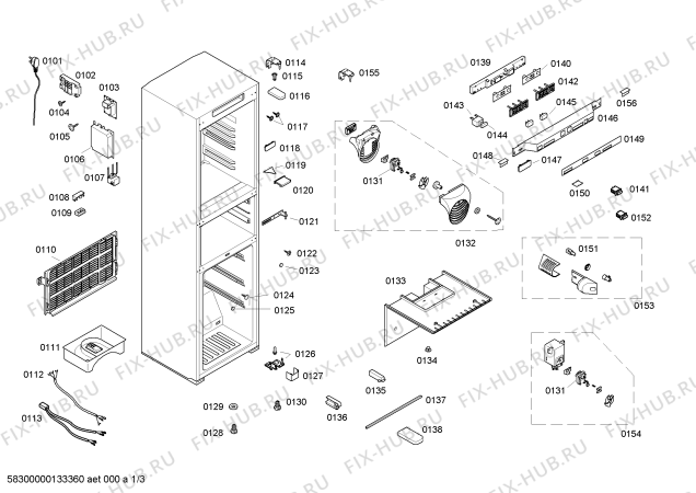 Схема №3 KKF29642TI с изображением Дверь для холодильника Bosch 00247306