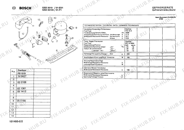 Взрыв-схема холодильника Bosch GSD35105 - Схема узла 02