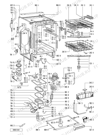Схема №2 ADG3340AV (F092217) с изображением Ручка для посудомоечной машины Indesit C00319109
