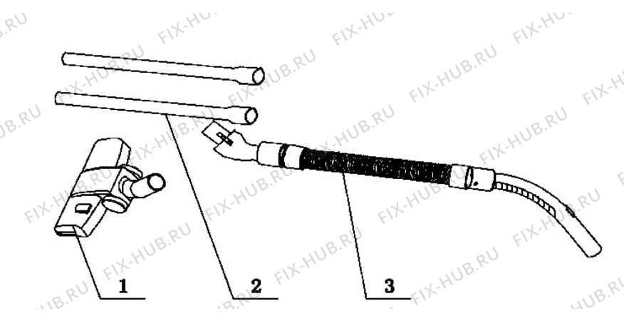 Взрыв-схема пылесоса Progress PC7220 - Схема узла Accessories