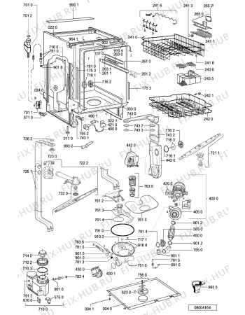 Схема №2 ADG 8440/1 IX с изображением Панель для электропосудомоечной машины Whirlpool 481245372932