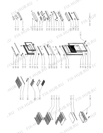Схема №3 ART 783/G/WP с изображением Элемент корпуса для холодильника Whirlpool 481945299632