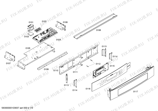 Схема №4 C271BW с изображением Стеклянная полка для плиты (духовки) Bosch 00473700