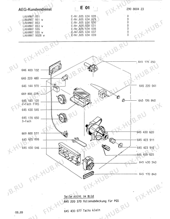 Взрыв-схема стиральной машины Aeg LAV951 W D - Схема узла Section4