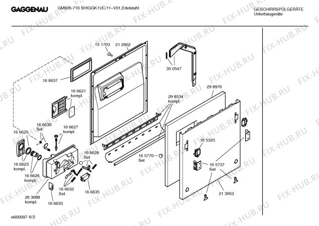 Схема №5 SHIGGK1UC GM926-710 с изображением Инструкция по эксплуатации Gaggenau для посудомоечной машины Bosch 00522491