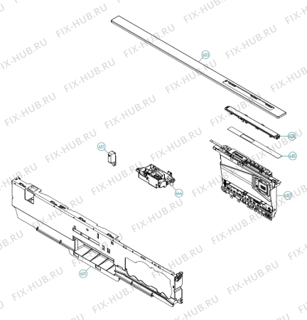 Взрыв-схема посудомоечной машины Asko D5535 SOF DK   -Titanium (415683, DW90.2) - Схема узла 06