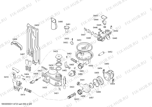 Схема №6 SGV55M73EU с изображением Набор кнопок для посудомойки Bosch 00601853