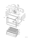 Схема №1 QCE5747X с изображением Железный лист для электропечи Aeg 140064006038