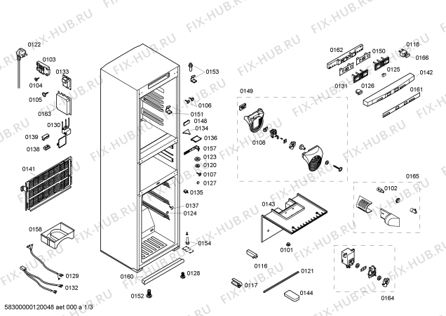 Схема №2 KGF76E40 с изображением Дверь для холодильной камеры Bosch 00244804