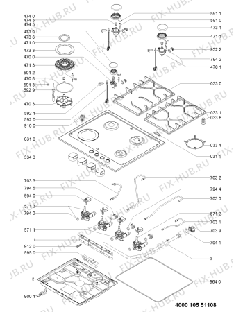 Схема №2 TGZ 5466/IN с изображением Втулка для электропечи Whirlpool 481010501590