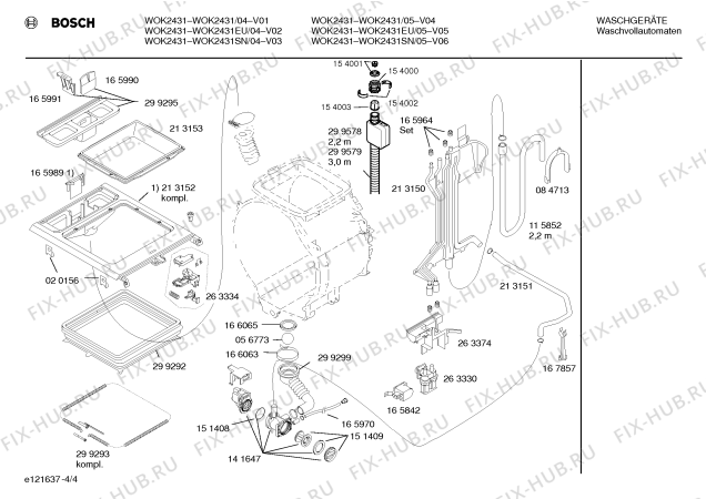 Схема №4 WOK2431EU WOK2431 с изображением Вкладыш в панель для стиральной машины Bosch 00353115