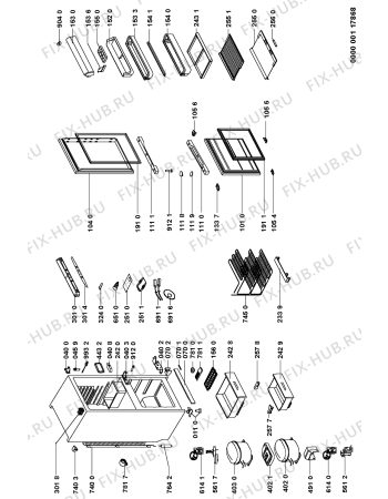 Схема №1 CB 316 W 600 150 70 с изображением Вложение для холодильника Whirlpool 481246049307