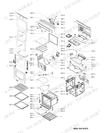 Схема №1 KOLP7030 (F090981) с изображением Инструкция по эксплуатации для плиты (духовки) Indesit C00351618